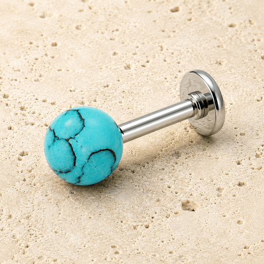 316L Stainless Steel Cartilage Earring with Synthetic Stone
