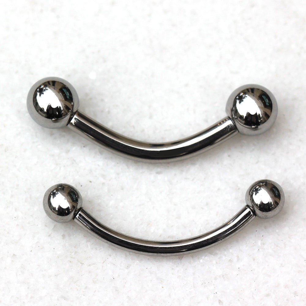 316L Stainless Steel Internally Threaded Curved Barbell