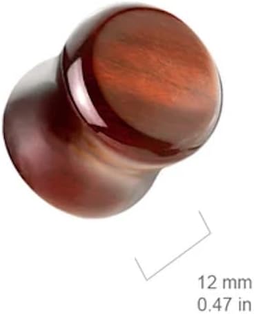 Red Tiger Eye Double Flare Semi Precious Stone Plug Plugs Skin Metals