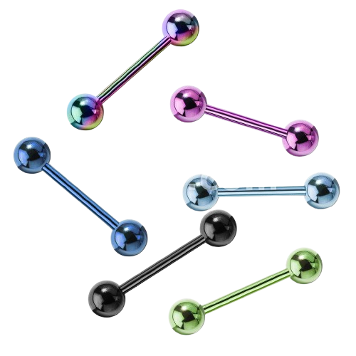 Titanium IP Barbell Over 316L Stainless Steel Barbell Skin Metals