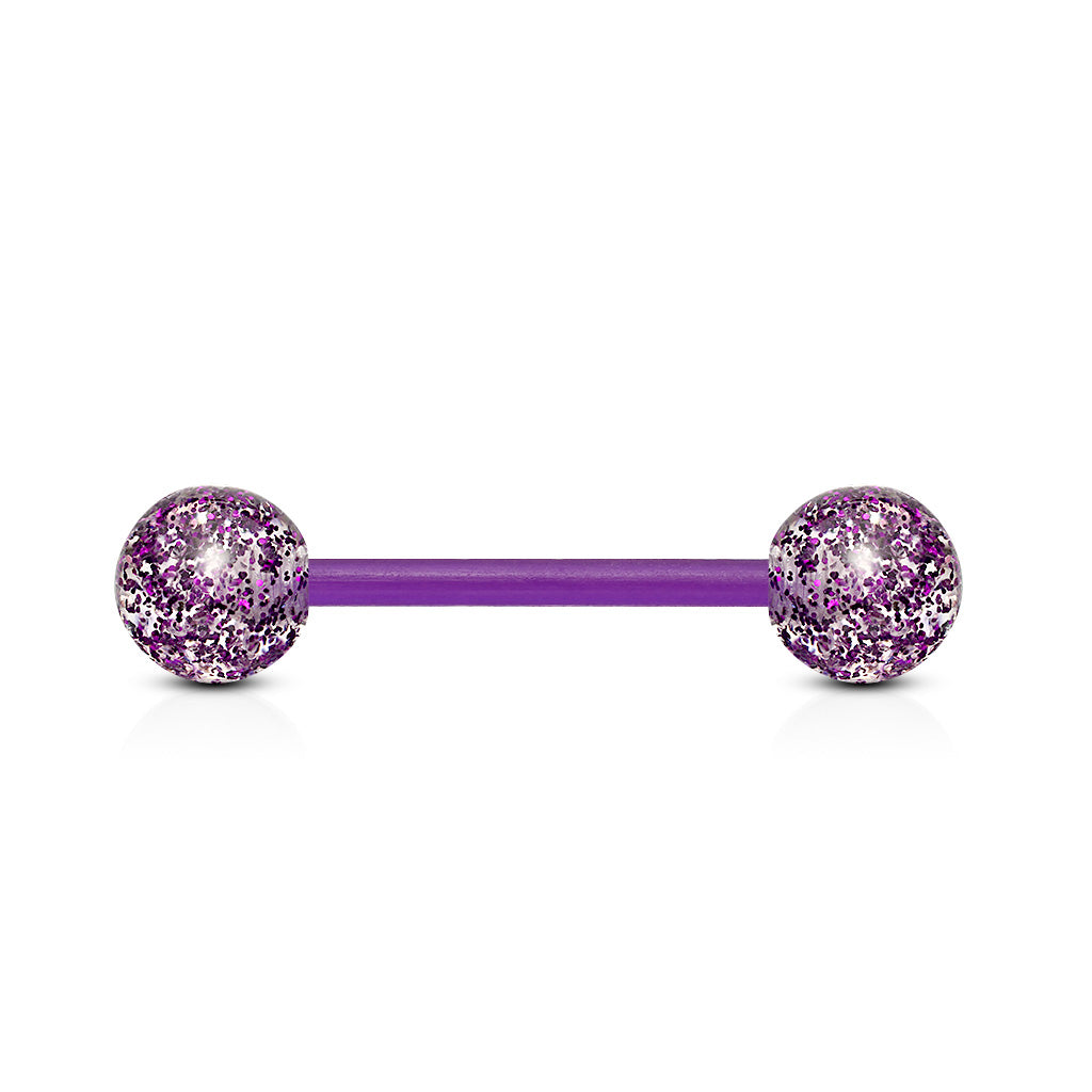 Ultra Glitter Acrylic Balls Flexible PTFE Barbell Barbell Skin Metals
