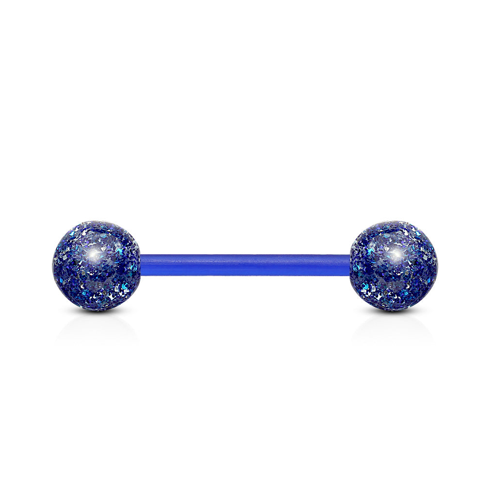 Ultra Glitter Acrylic Balls Flexible PTFE Barbell Barbell Skin Metals
