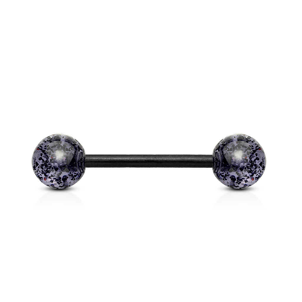 Ultra Glitter Acrylic Balls Flexible PTFE Barbell Barbell Skin Metals
