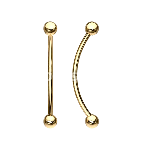 316L Surgical Steel Curved Barbell for Snake Eye Piercing and More Curved Barbell Skin Metals