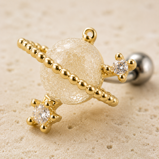 Gold Plated Golden Galaxy Cartilage Earring