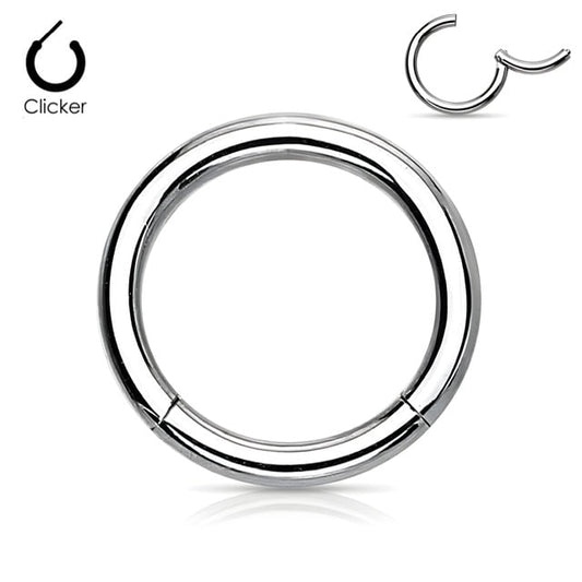 High Quality Precision Surgical Steel Hinged Segment Hoop Rings Clicker Ring Skin Metals