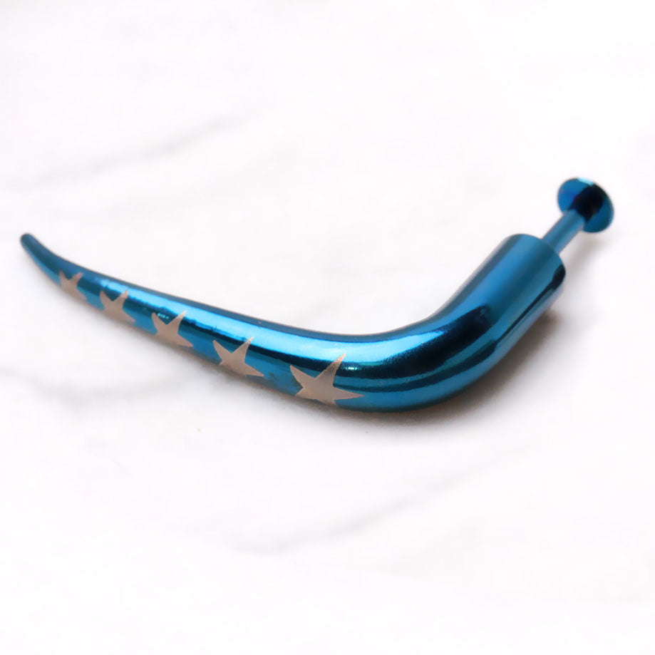 PVD Plated 316L Stainless Steel Talon Labret with Stars - Skin Metals