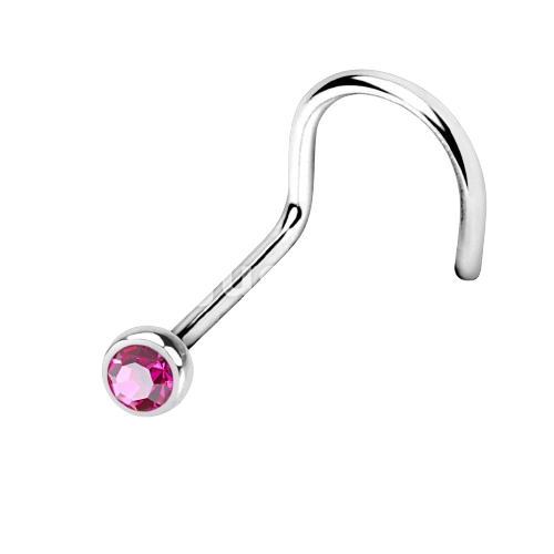 Press Fit Gem Ball 316L Surgical Steel Nose Screw Rings Nose Ring Skin Metals