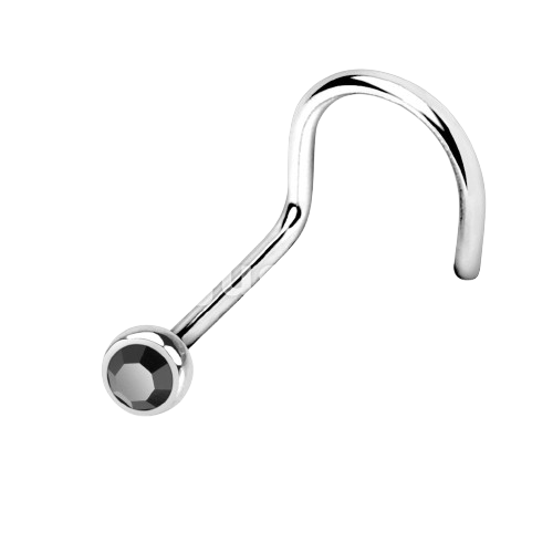 Press Fit Gem Ball 316L Surgical Steel Nose Screw Rings Nose Ring Skin Metals