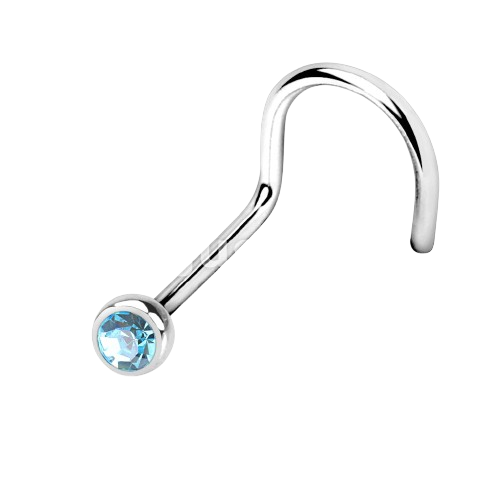 Press Fit Gem Ball 316L Surgical Steel Nose Screw Rings Nose Ring Skin Metals