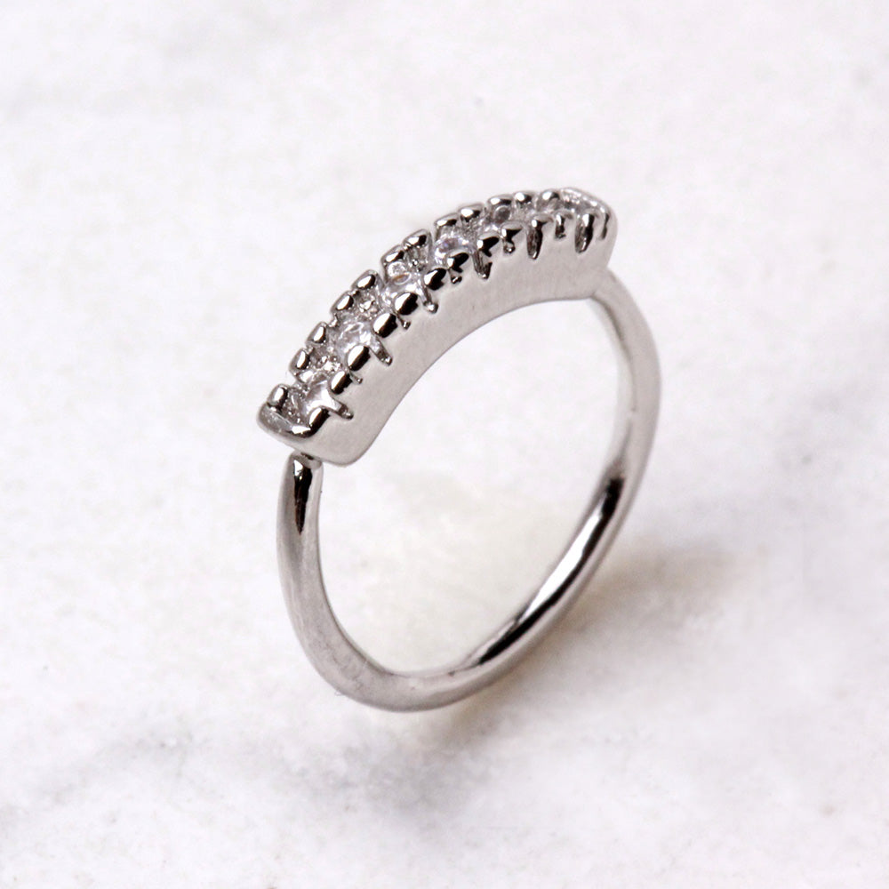 Multi-Jeweled Nose Hoop Nose Hoop Impulse Piercings