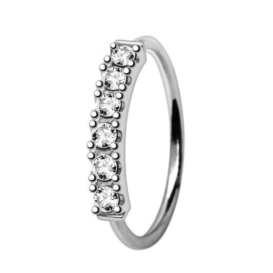 Multi-Jeweled Nose Hoop Nose Hoop Impulse Piercings