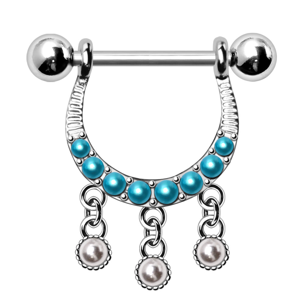 316L Stainless Steel Horseshoe Nipple Shield Nipple Ring Skin Metals