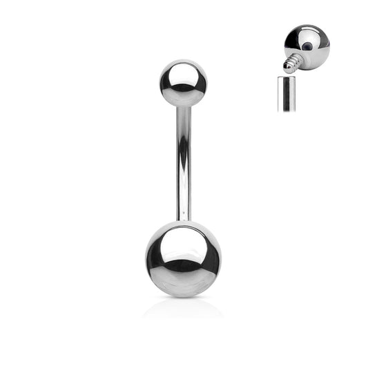 Internally Threaded Top Ball 316L Surgical Steel Belly Button Rings Belly Button Ring Skin Metals