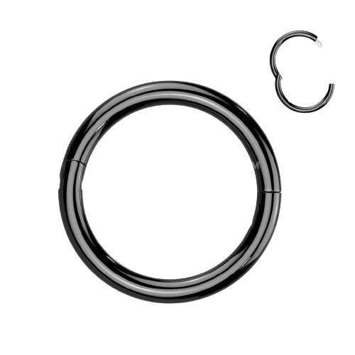 Implant Grade Titanium Half Closure New Secure Hook Hinged Segment Ring Hinged Ring Skin Metals