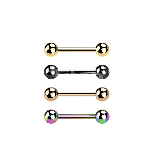 Implant Grade Titanium Externally Threaded PVD Plated Titanium Barbells Barbell Skin Metals