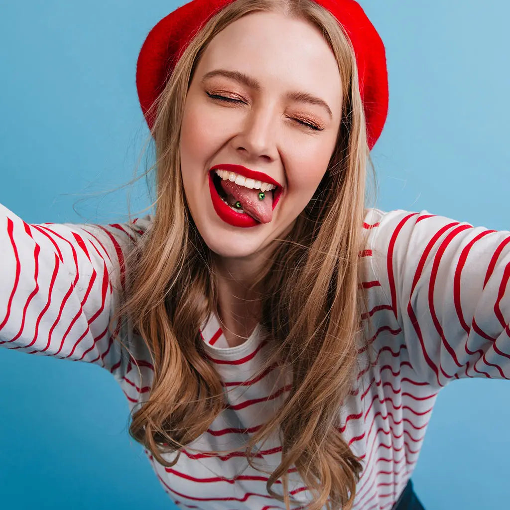 Implant Grade Titanium Internally Threaded PVD Plated Barbell Barbell Skin Metals