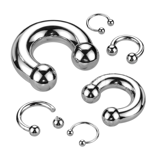 Implant Grade Titanium Internally Threaded Horseshoe Horseshoe Skin Metals