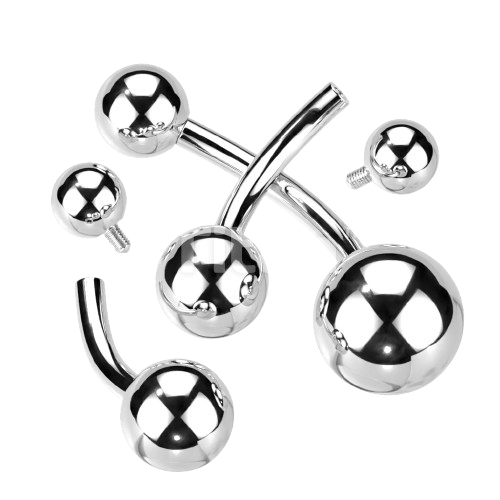 Implant Titanium Internally Threaded Basic Ball Belly Button Ring Belly Button Ring Skin Metals