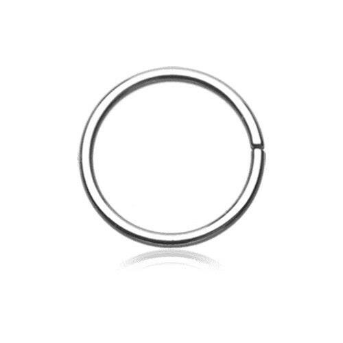 Basic Steel Bendable Nose Hoop Nose Ring Impulse Piercings 20 GA (0.8mm) 1/4" (6mm)