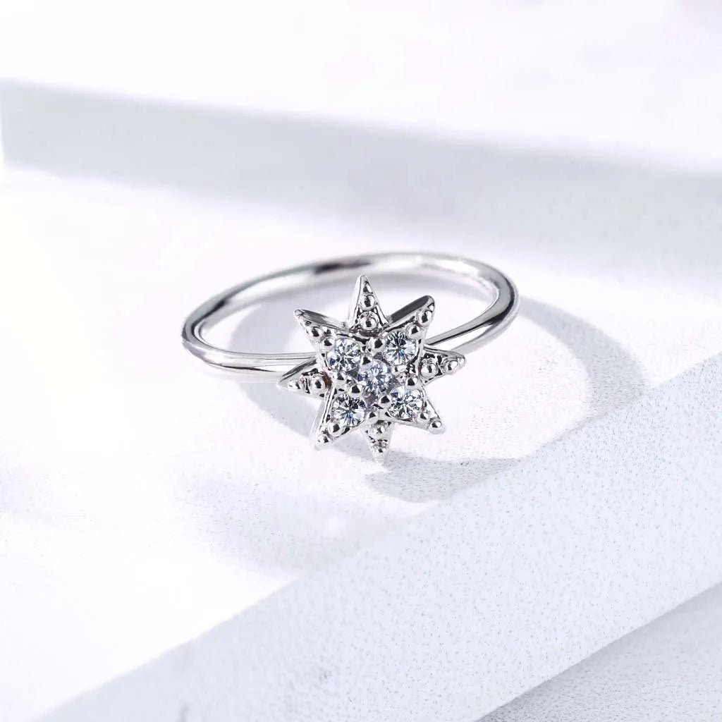 Brass CZ Paved Starburst Bendable Nose Cartilage Hoop Rings Nose Ring Impulse Piercings