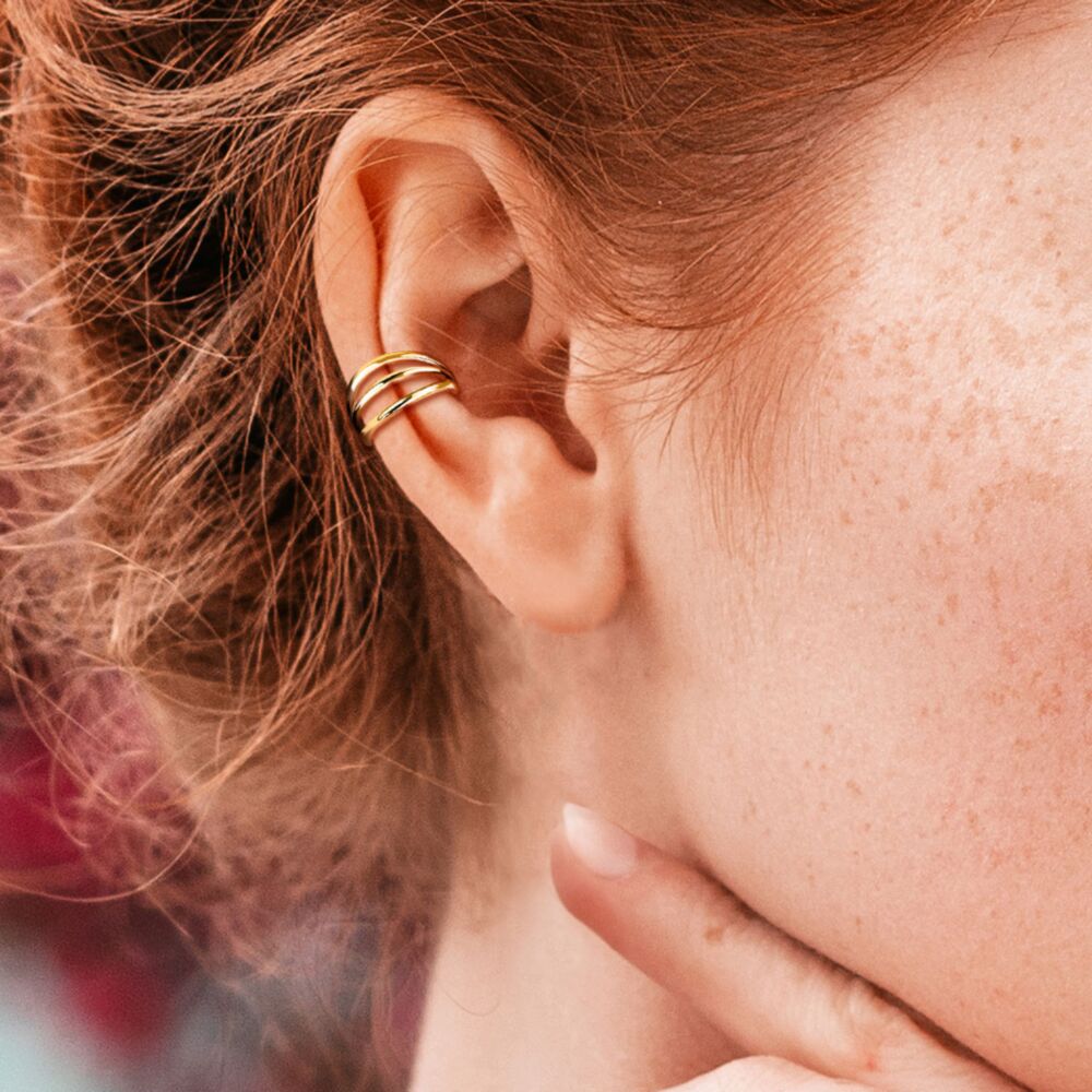 Implant Grade Titanium Hinged Segment Triple Hoop Ring Hoop Earring Skin Metals