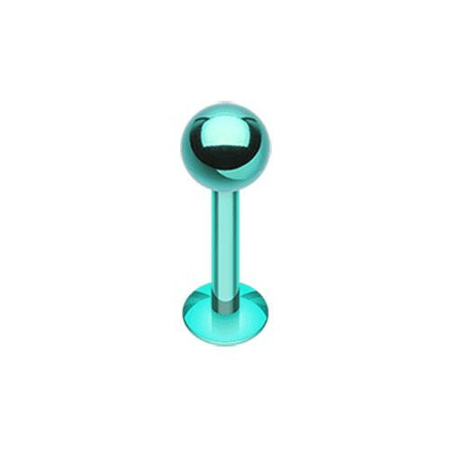 Colorline PVD Basic Steel Labret Labret Impulse Piercings 5/16" (8mm) 5/32" (4mm) Green