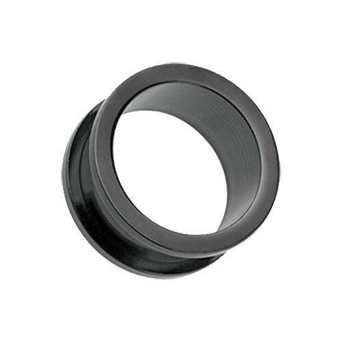 Colorline Steel Screw-Fit Ear Gauge Tunnel Plug Earrings Plug Earrings Impulse Piercings 10 GA (2.4mm) Black