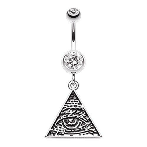 Eye of Providence Belly Button Ring Navel Ring Impulse Piercings