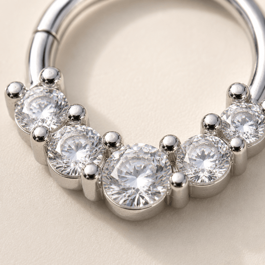 Stainless Steel Grand Cubic Seamless Ring - Skin Metals