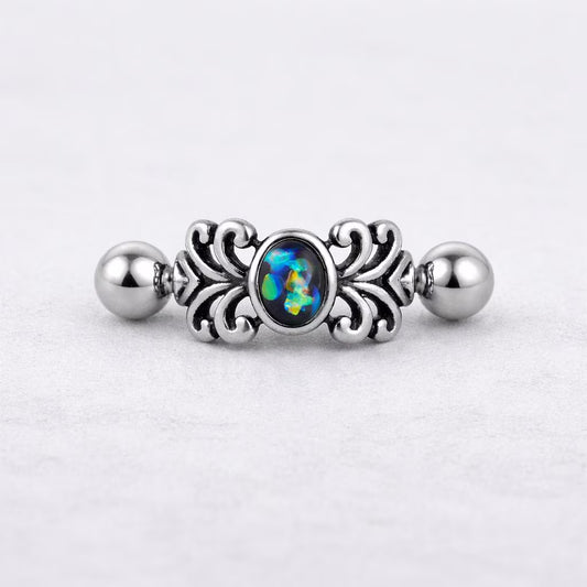 Stainless Steel Medieval Design Vine Cartilage Cuff Earring - Skin Metals