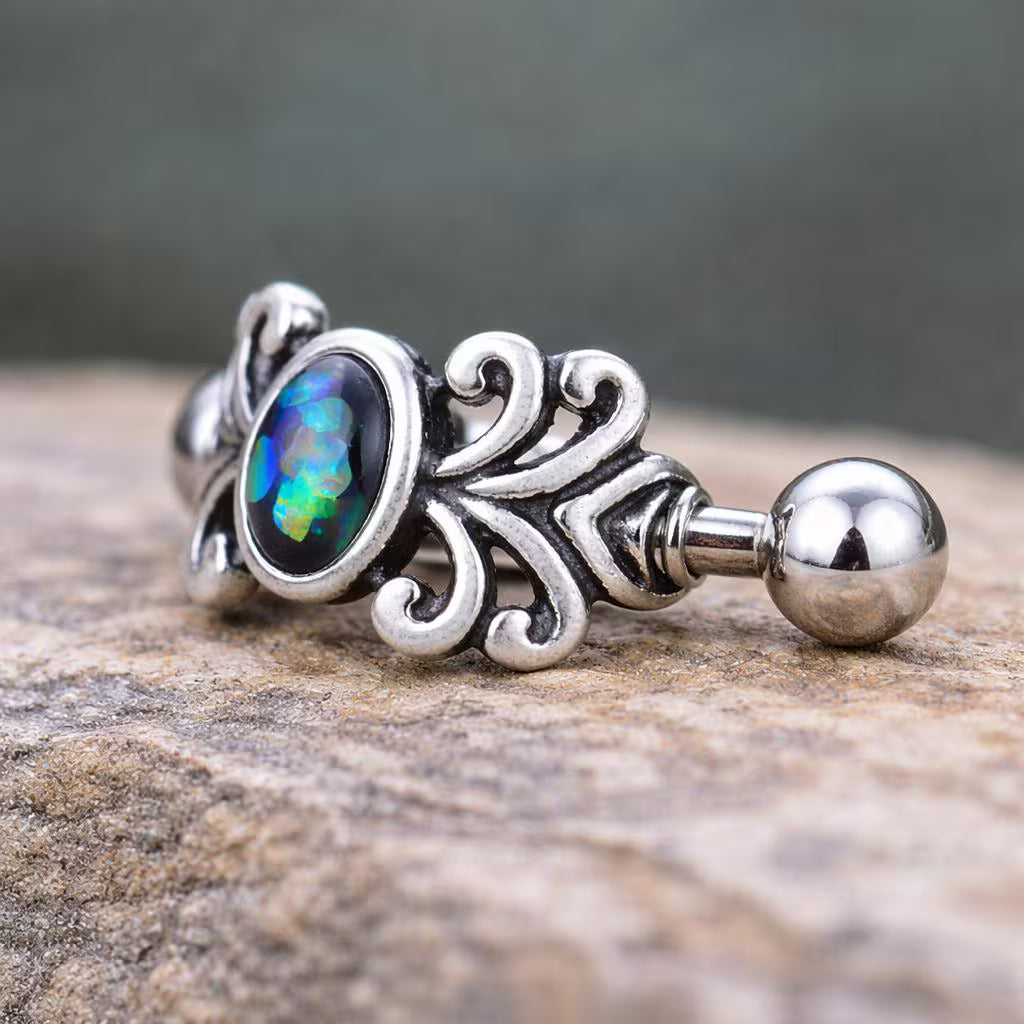 Medieval Vine Cartilage Cuff side profile