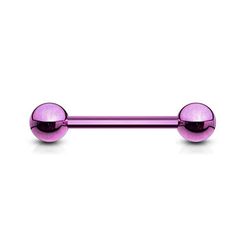 Titanium IP Barbell Over 316L Stainless Steel Barbell Skin Metals