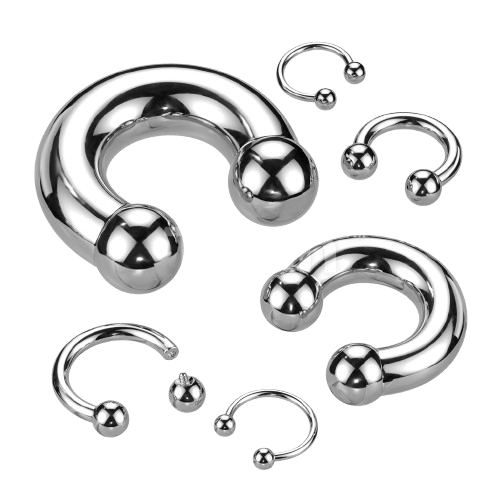 Implant Grade Titanium Internally Threaded Horseshoe Horseshoe Skin Metals