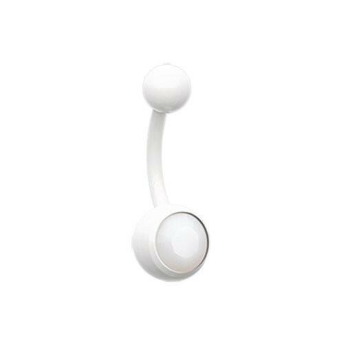 Jelly Belly Unity Gem Belly Button Ring Navel Ring Impulse Piercings White/Alabaster
