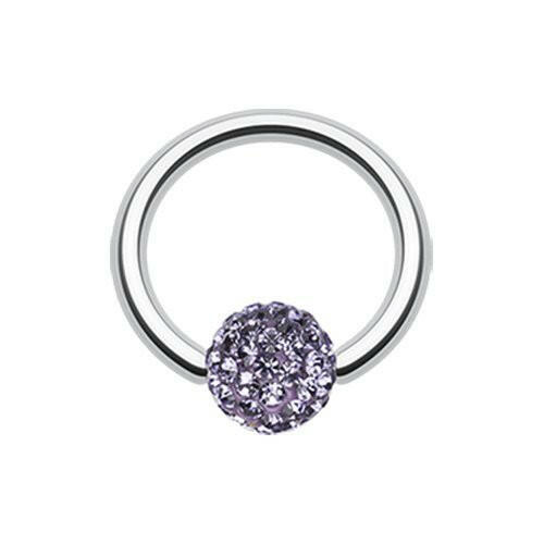 Multi-Sprinkle Dot Multi Gem Captive Bead Ring Captive Bead Impulse Piercings 16 GA (1.2mm) 5/32" (4mm) Tanzanite