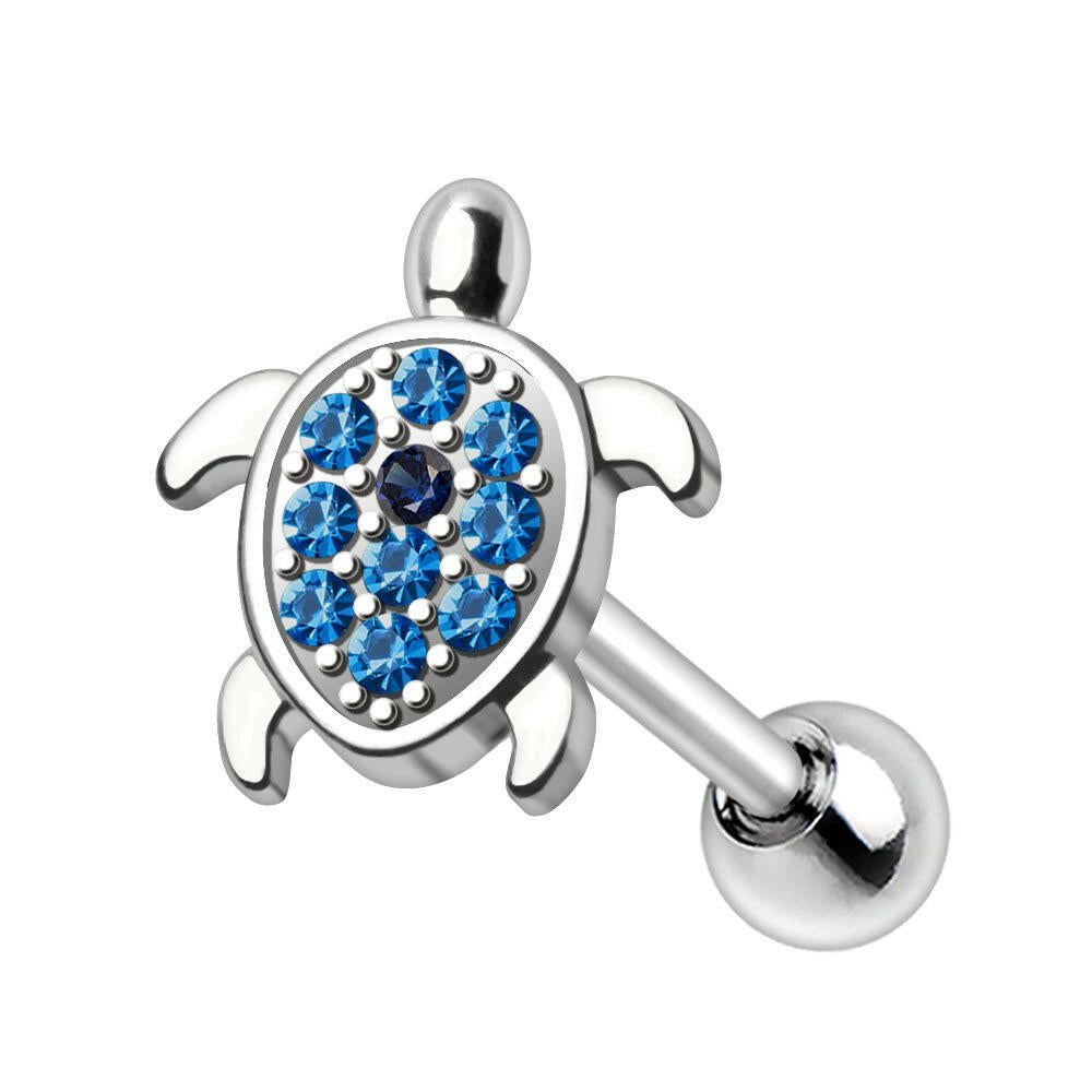 Ocean Blue Turtle Cartilage Earring Cartilage Earring