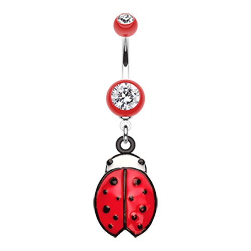 Precious Ladybug Belly Button Ring Navel Ring Impulse Piercings