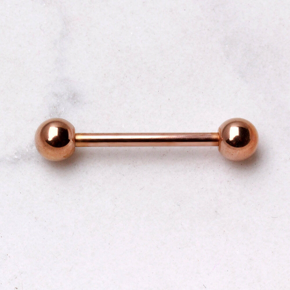 Rose-Gold Plated Barbell Barbell Impulse Piercings