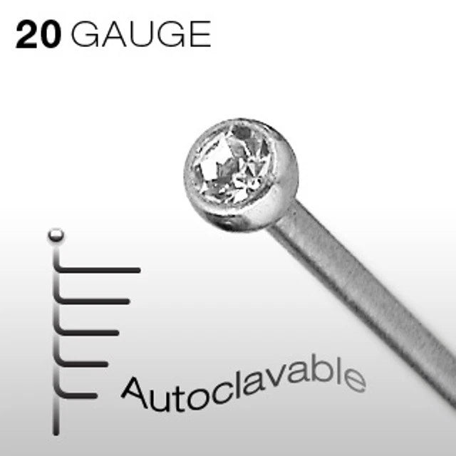 Fishtail 316L Surgical Steel w/ Press Fit Autoclavable Nose Stud Nose Ring Skin Metals