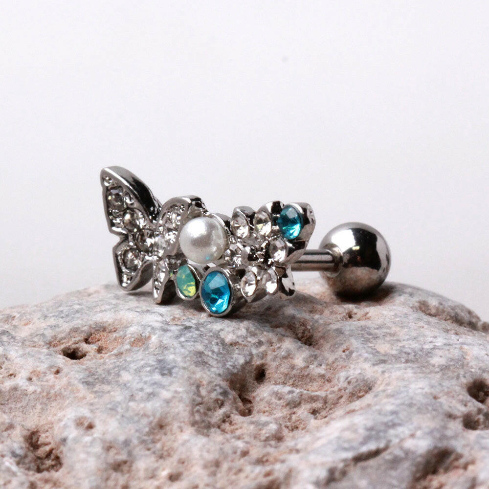 Branched Butterfly Cartilage Earring detail closeup