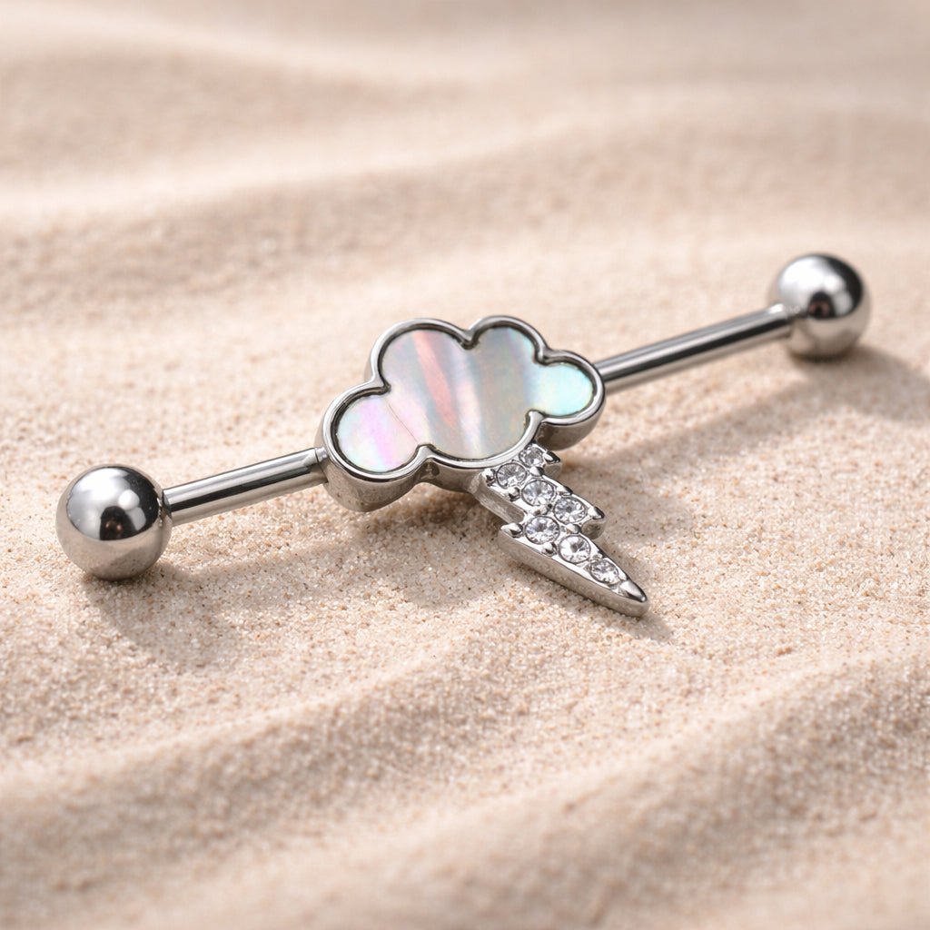 Stainless Steel Cloud and Lighting Industrial Barbell