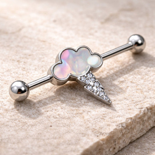 Stainless Steel Cloud and Lighting Industrial Barbell