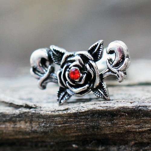 Stainless Steel Gothic Rose Cartilage Earring