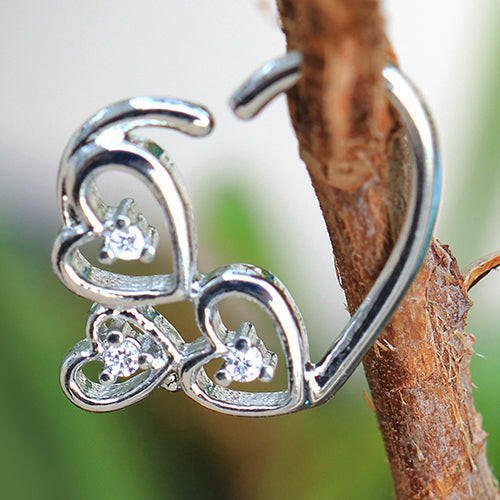 Stainless Steel Love in the Air Heart Cartilage Earring Cartilage Earring Impulse Piercings