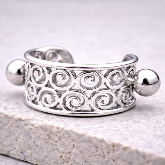 Stainless Steel Multi-Spirals Cartilage Cuff Earring