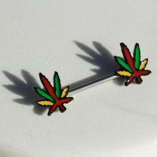Stainless Steel Pot Leaf Nipple Bar