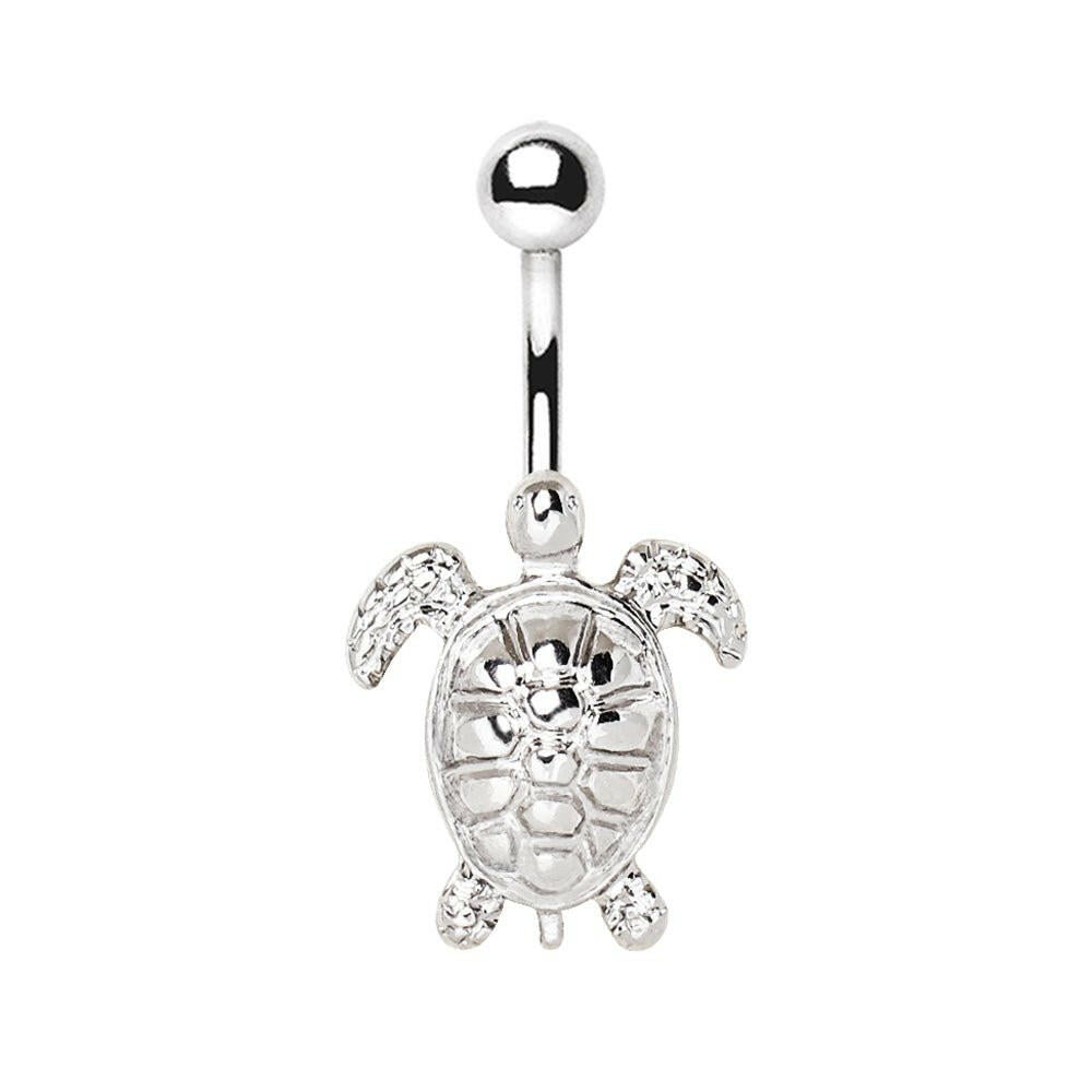 Stainless Steel Sea Turtle Navel Ring Navel Ring Skin Metals