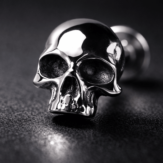 Stainless Steel Skull Push In Labret Labret Skin Metals