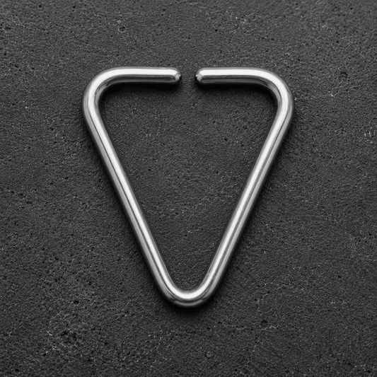 Triangle Cartilage Earring 16G Seamless 316L Steel